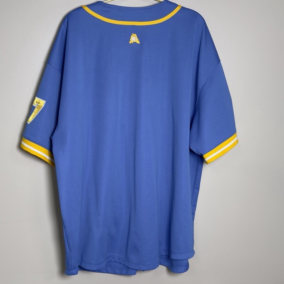 Starter ASPHALT LEGENDS All-State Stars 27 Stitched Baseball Jersey Blue/Gold XL - Picture 3 of 16